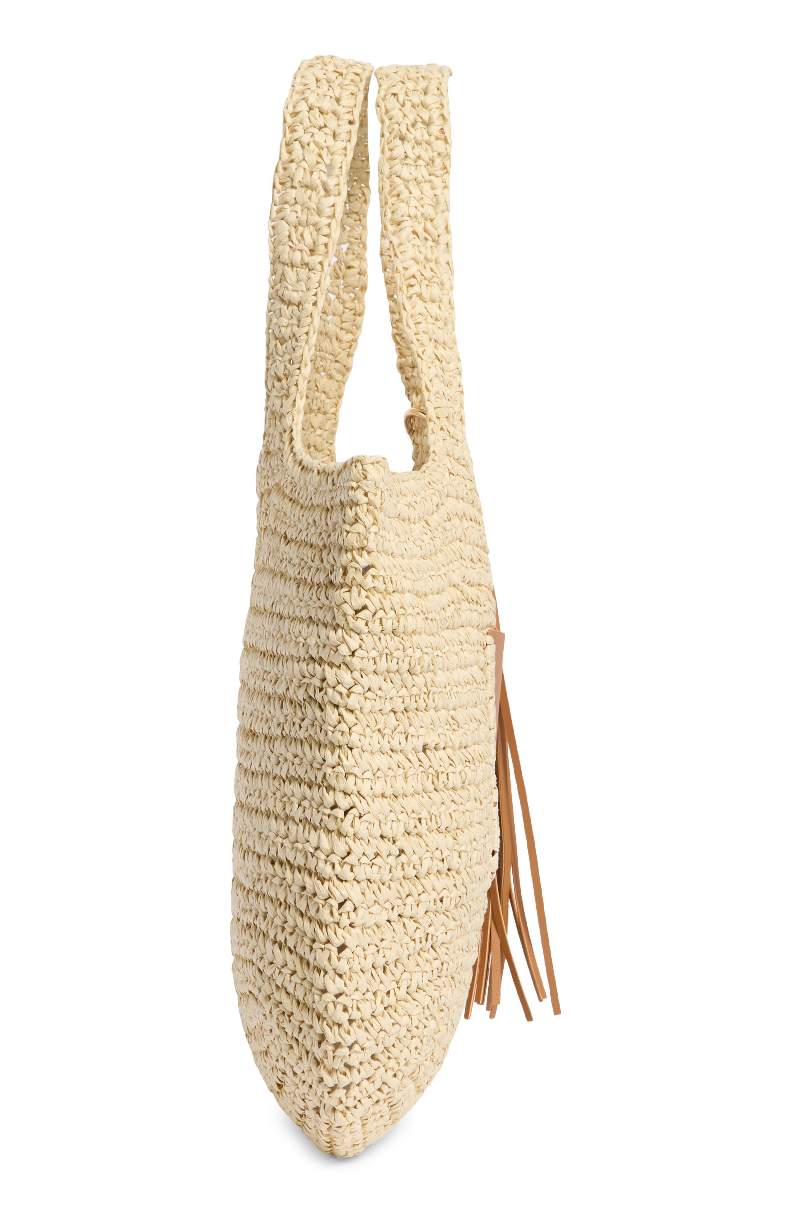 Collection XIIX Tassel Straw Tote Bag, Alternate, color, Natural