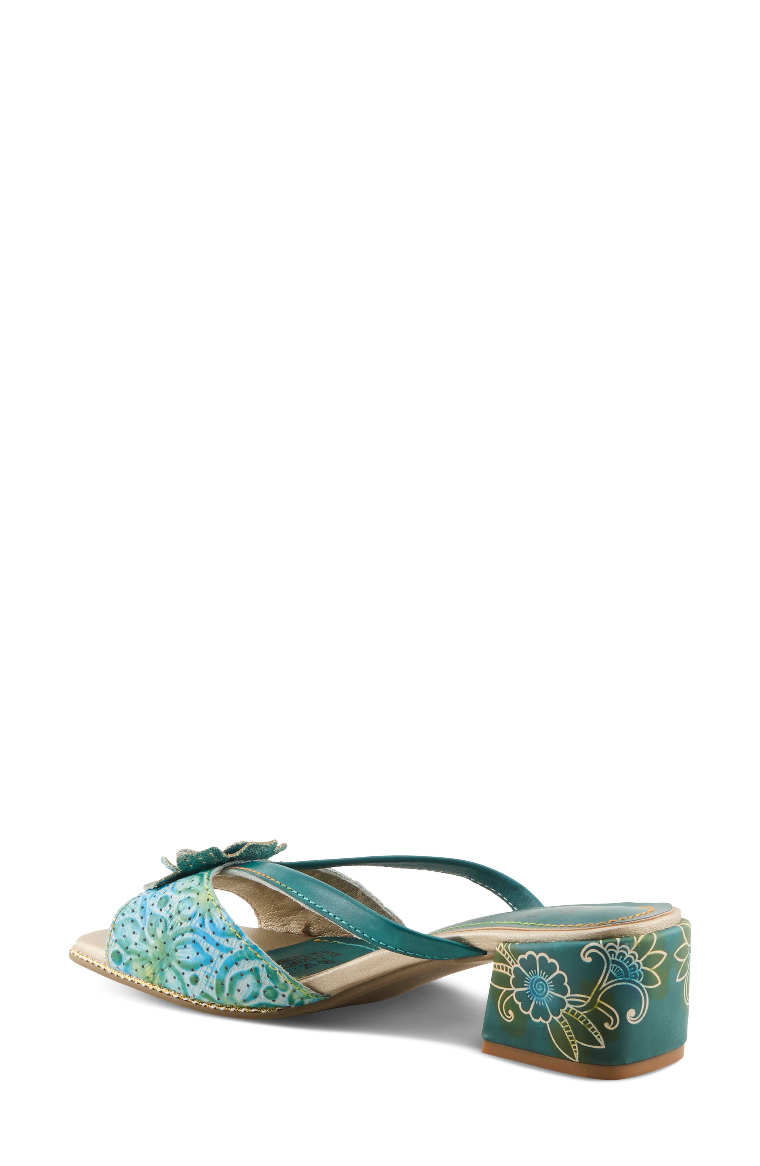 Europa Sandal, Alternate, color, TEAL MULTI