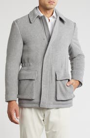 English Laundry Wool Blend Car Coat