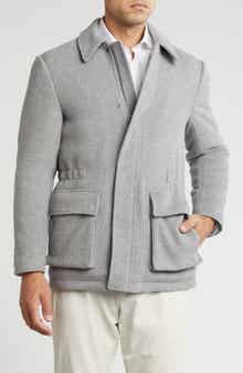 English Laundry Wool Blend Car Coat