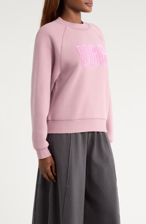Ugg(r) Logo Crewneck Sweatshirt In Gray