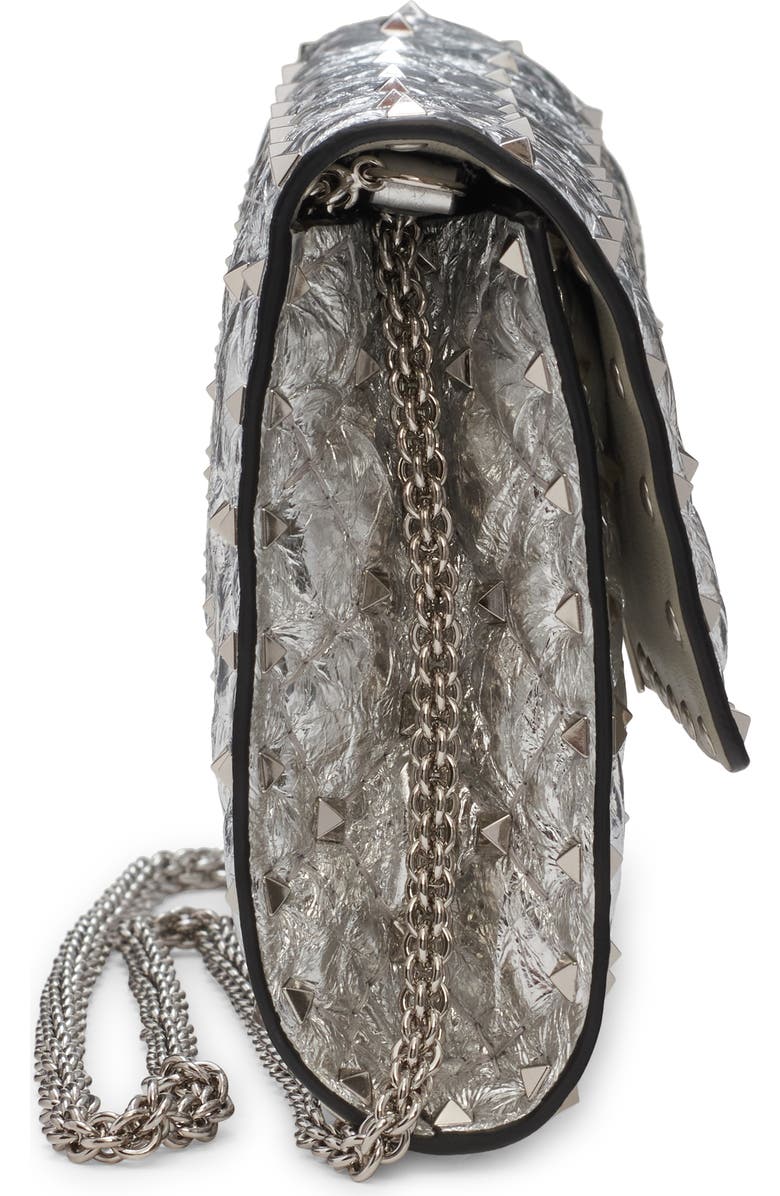Valentino Garavani Small Rockstud Spike Leather Shoulder Bag, Alternate, color,