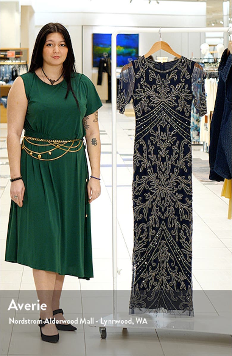 Embellished Chiffon Gown, sales video thumbnail