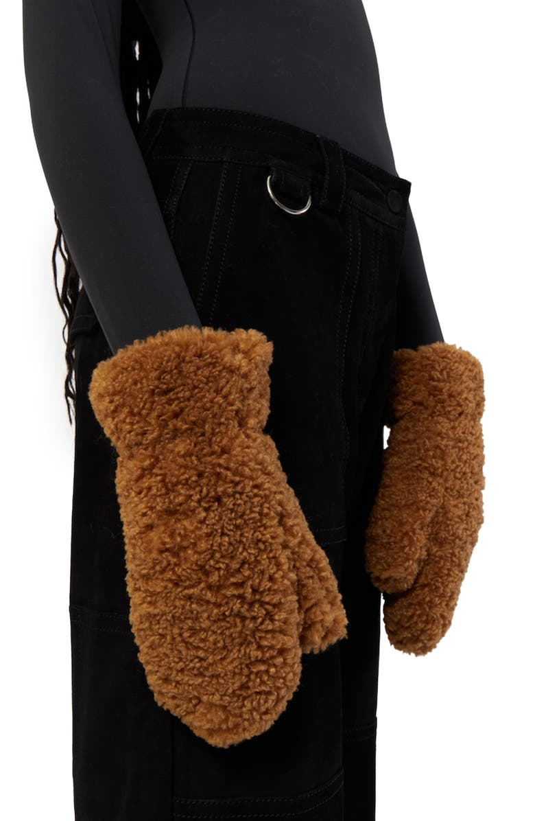 Apparis Coco Luxe Teddie Faux Shearling Mittens, Main, color,