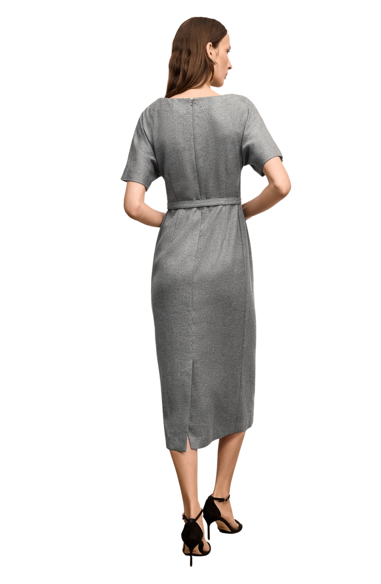 M.M.LaFleur Meredith Slub Tweed Dress, Alternate, color, Gray Multi