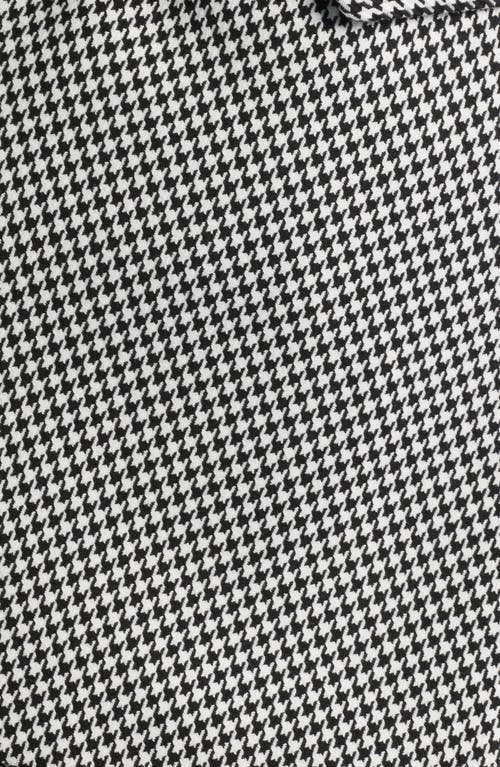 Tahari Asl Houndstooth Belted Jumpsuit In Gray