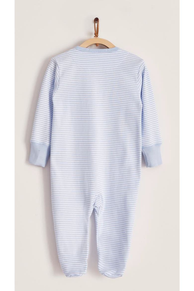 Premium Peruvian Pima Cotton In The Woods Zip Footed Pajama for Infant, Alternate, color, Blue