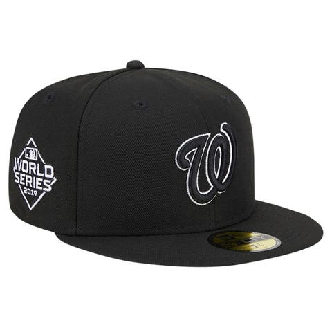 Men's New Era Black Washington Nationals Logo 59FIFTY Fitted Hat