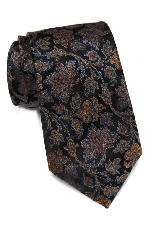 Floral Vine Silk Tie