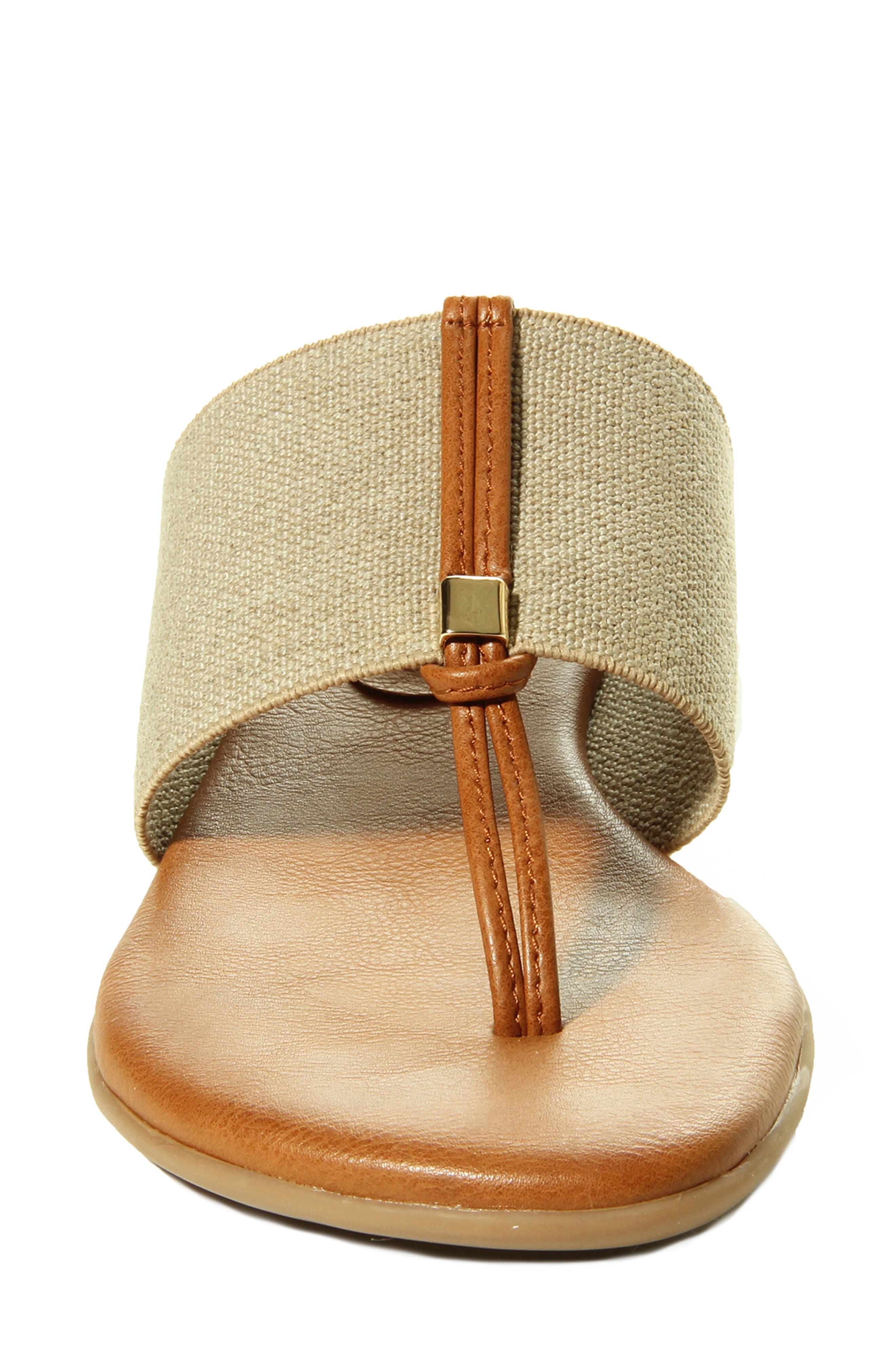 Yesen Slide Sandal, Alternate, color, NATURAL CANVAS