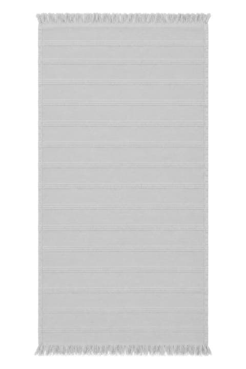 Raised Stripe Organic Cotton Terry-Lined Turkish Bath Towel