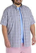 Harbor Bay by DXL Big & Tall Easy-Care Plaid Sport Shirt