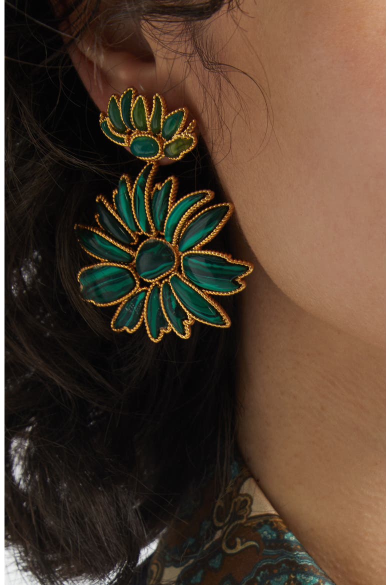 Botanica Dangles Drop Earrings, Alternate, color, GREEN