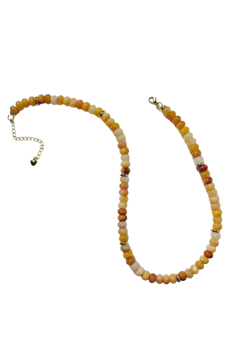 Veronica Beaded Yellow Necklace