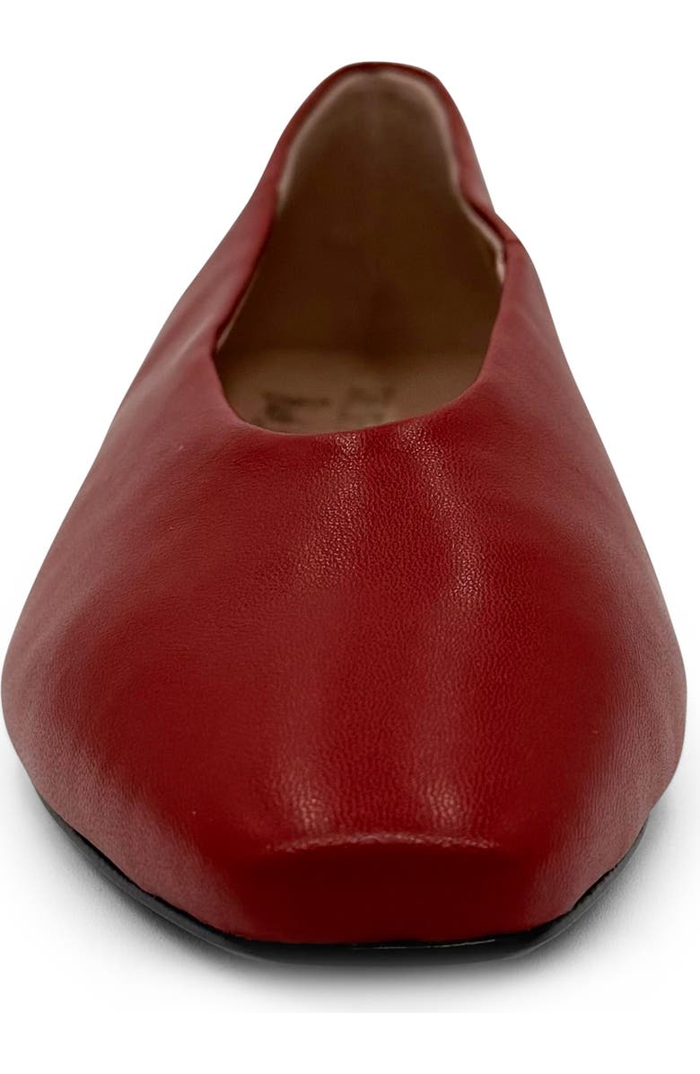 CHELSEA CREW Slick Flat, Alternate, color, Red Leather