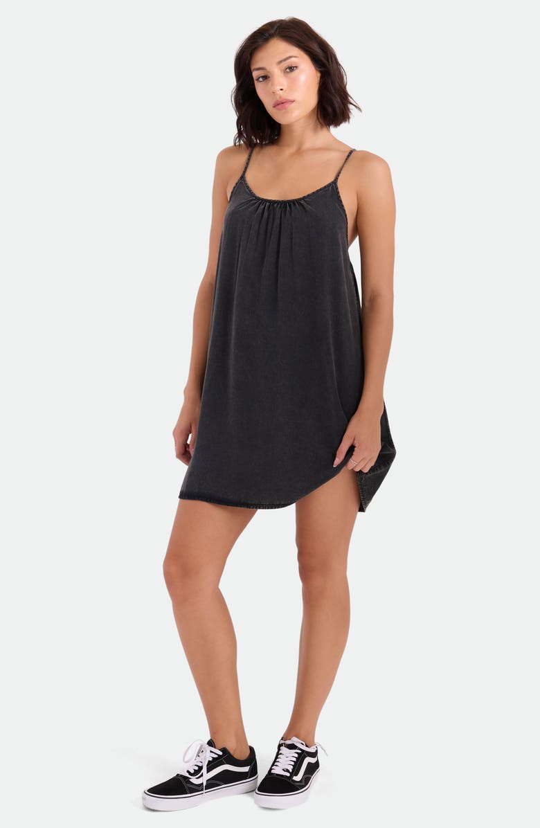 Volcom Baby Cakes Mini Cover-Up Sundress, Alternate, color, Vintage Black