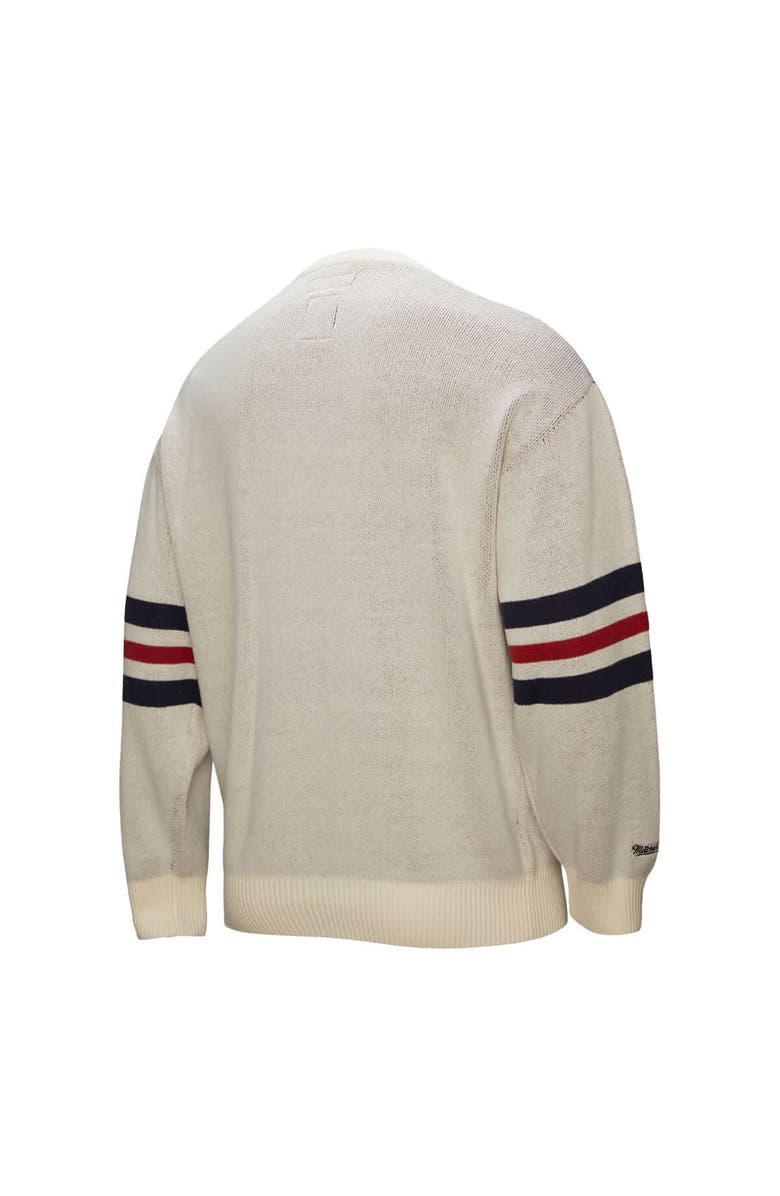 Mitchell & Ness Men's Mitchell & Ness Cream Boston Red Sox Retro Pullover Sweater, Alternate, color, Cream
