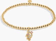 A Littles & Co A Little 'Happiest Of Birthdays' Bracelet In Gold-Tone Plating