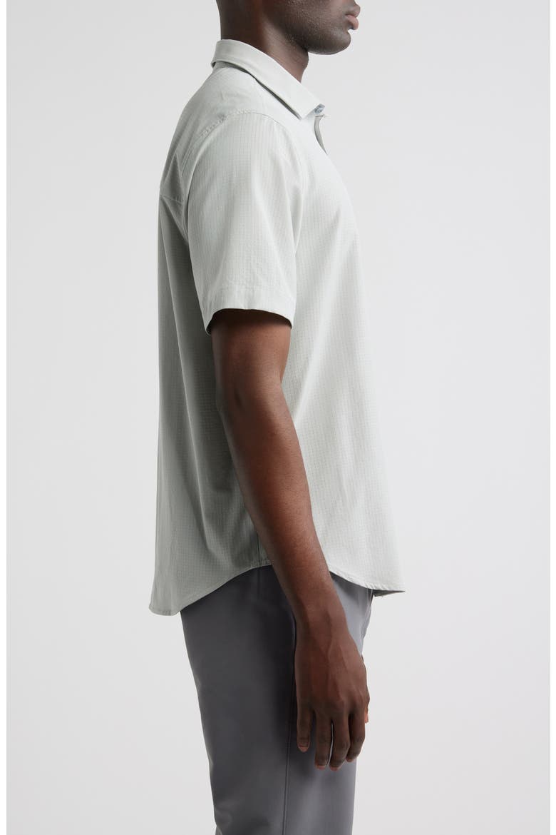 Bahama Coast Venice Vines IslandZone® Short Sleeve Button-Up Shirt, Alternate, color, HARBOR MIST