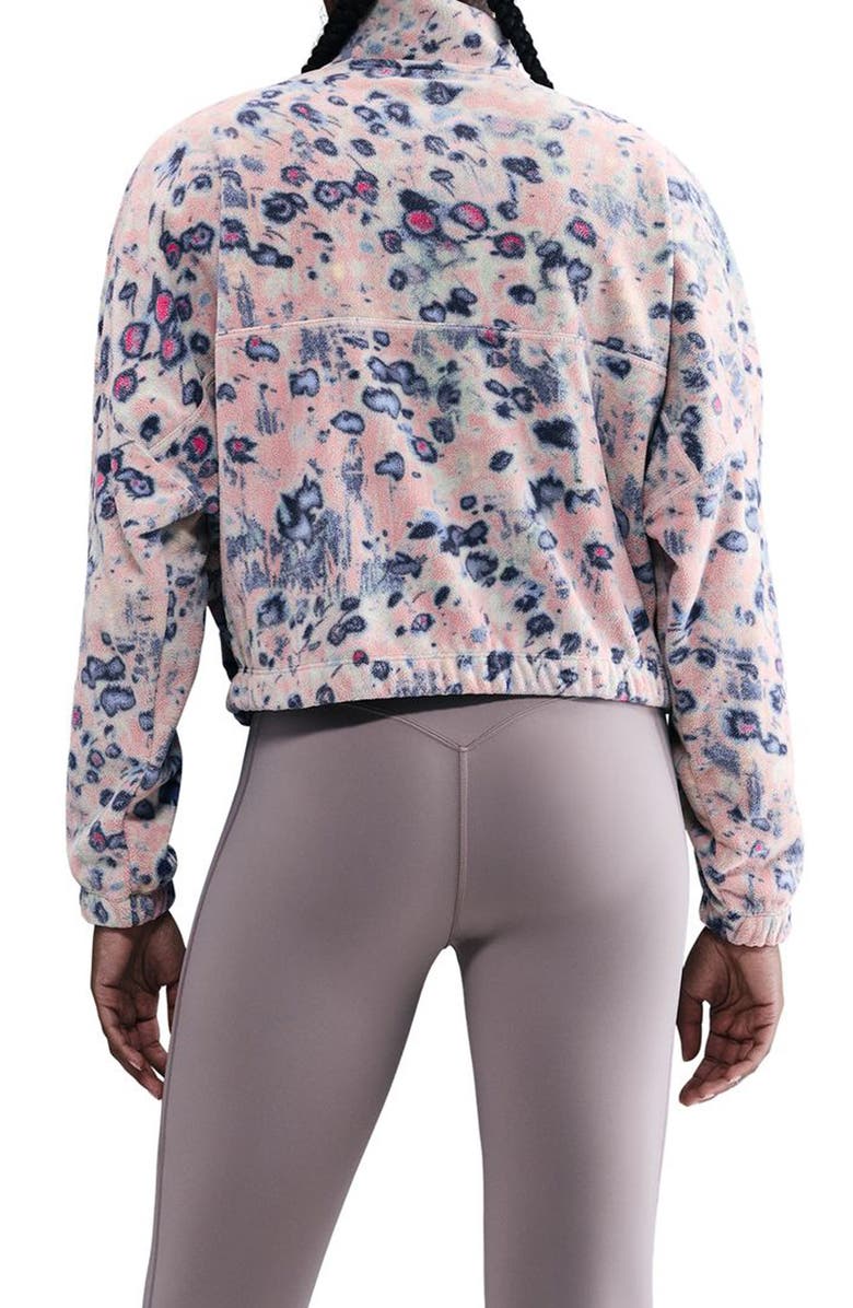 Nike One Half Zip Polar Jacket, Alternate, color, Silt Red/ Royal Pulse