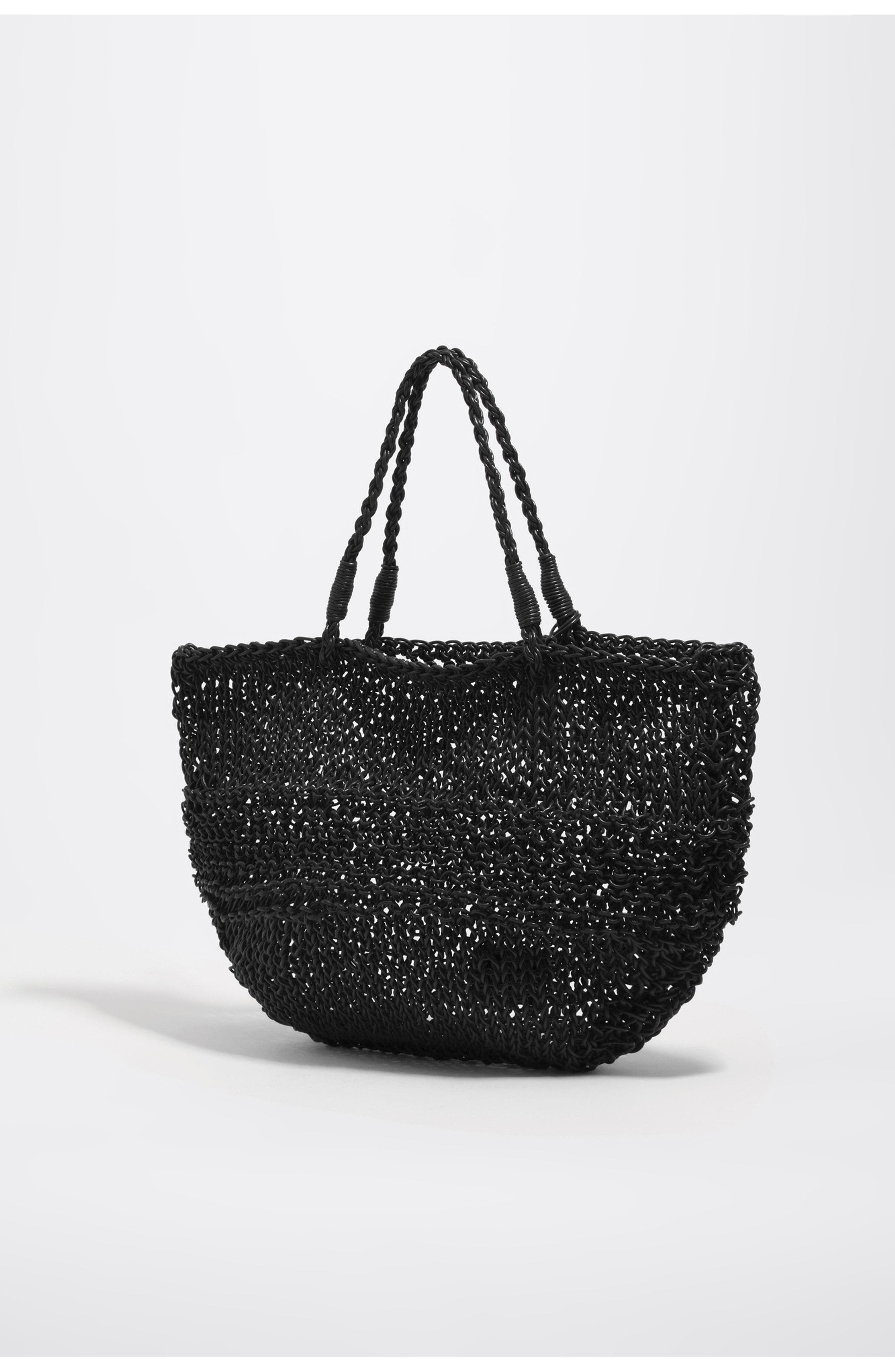 Leather Flat Shoulder Bag, Alternate, color, BLACK