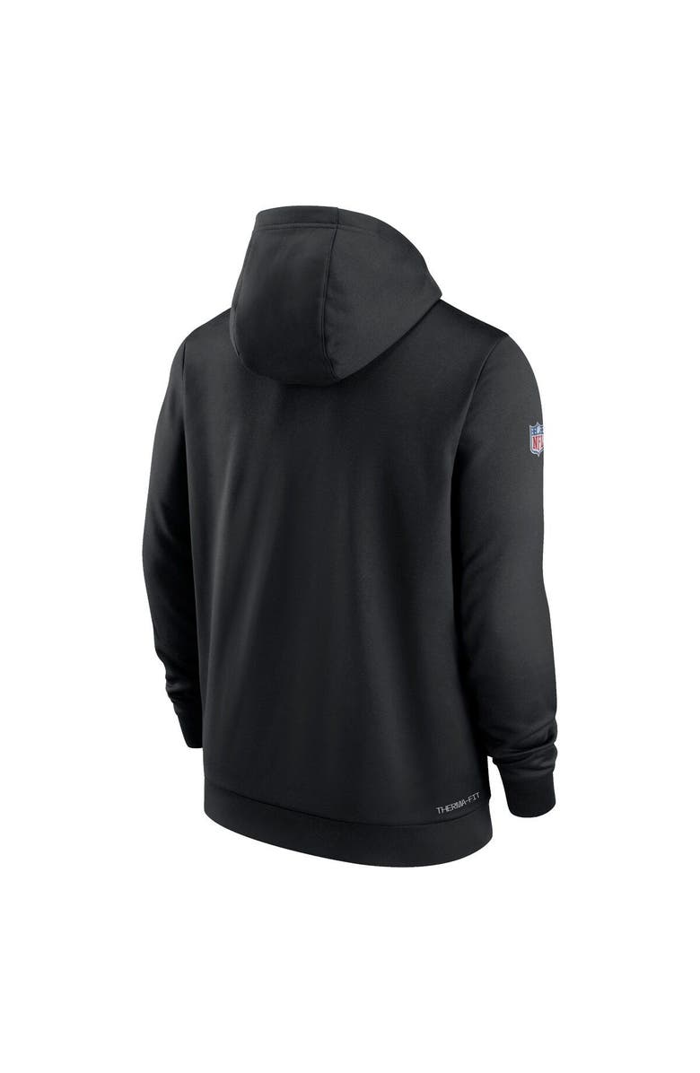 Nike Men's Nike Black Las Vegas Raiders 2022 NFL Crucial Catch Therma Performance Pullover Hoodie, Alternate, color,