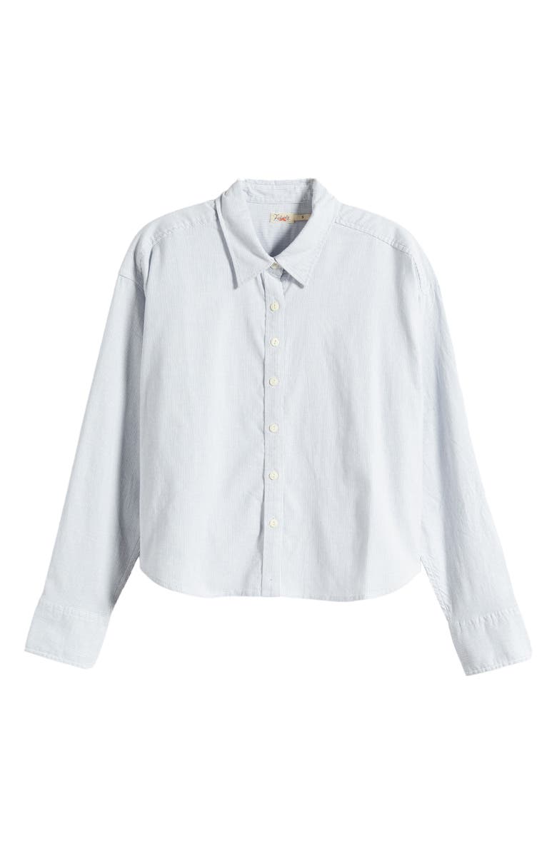 Faherty Crop Stretch Oxford Button-Up Shirt, Alternate, color, 
