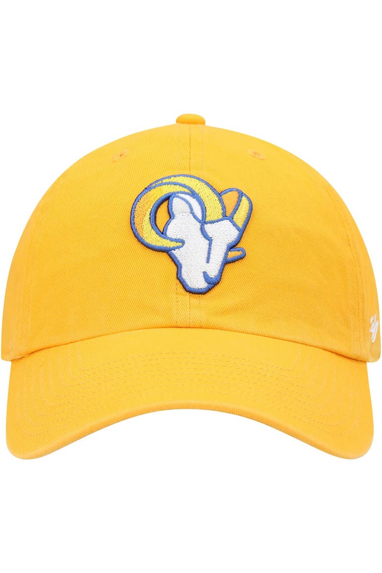 Men's '47 Gold Los Angeles Rams Secondary Clean Up Adjustable Hat, Alternate, color, Gold