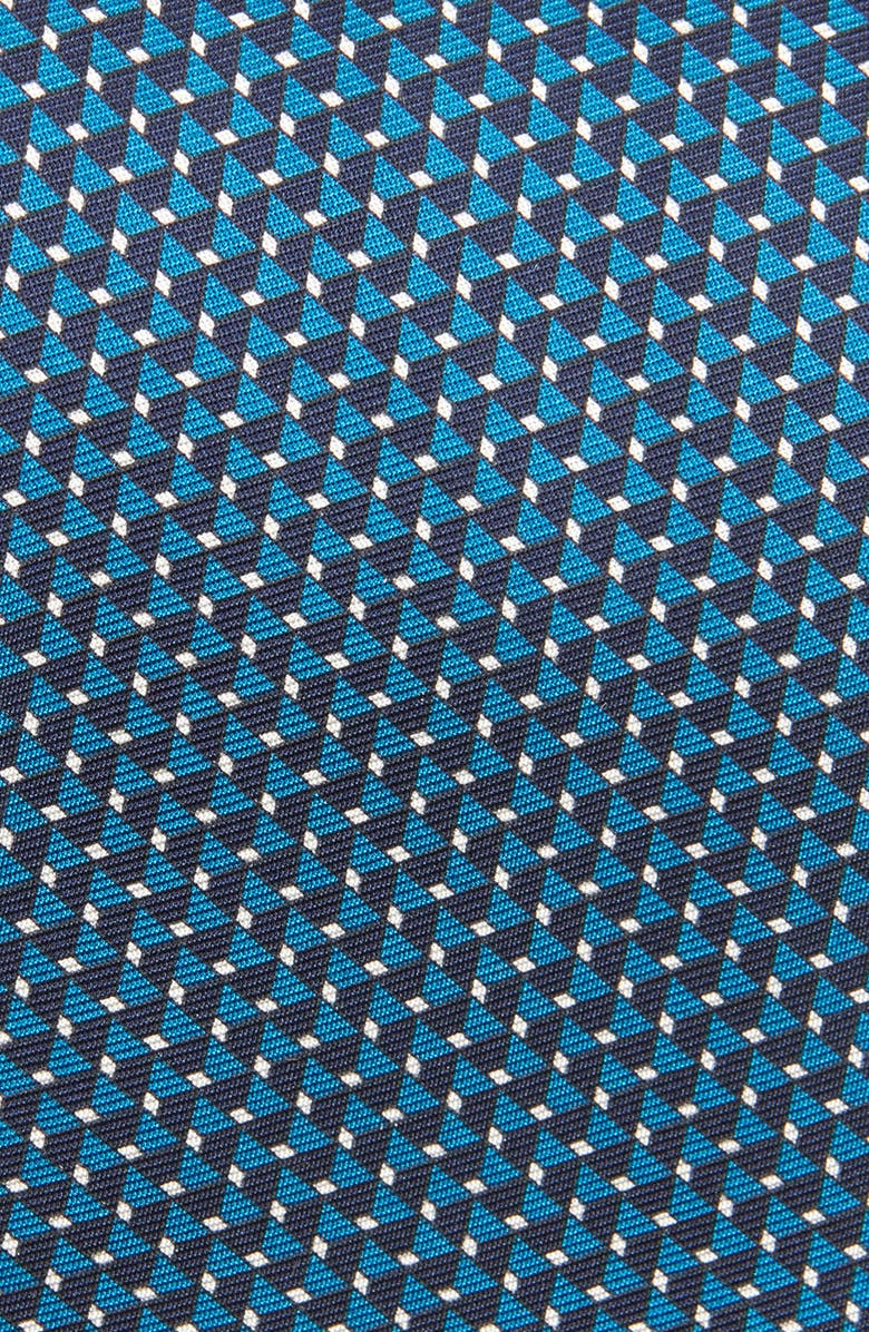 ZEGNA TIES Triangle Silk Tie, Alternate, color, Teal