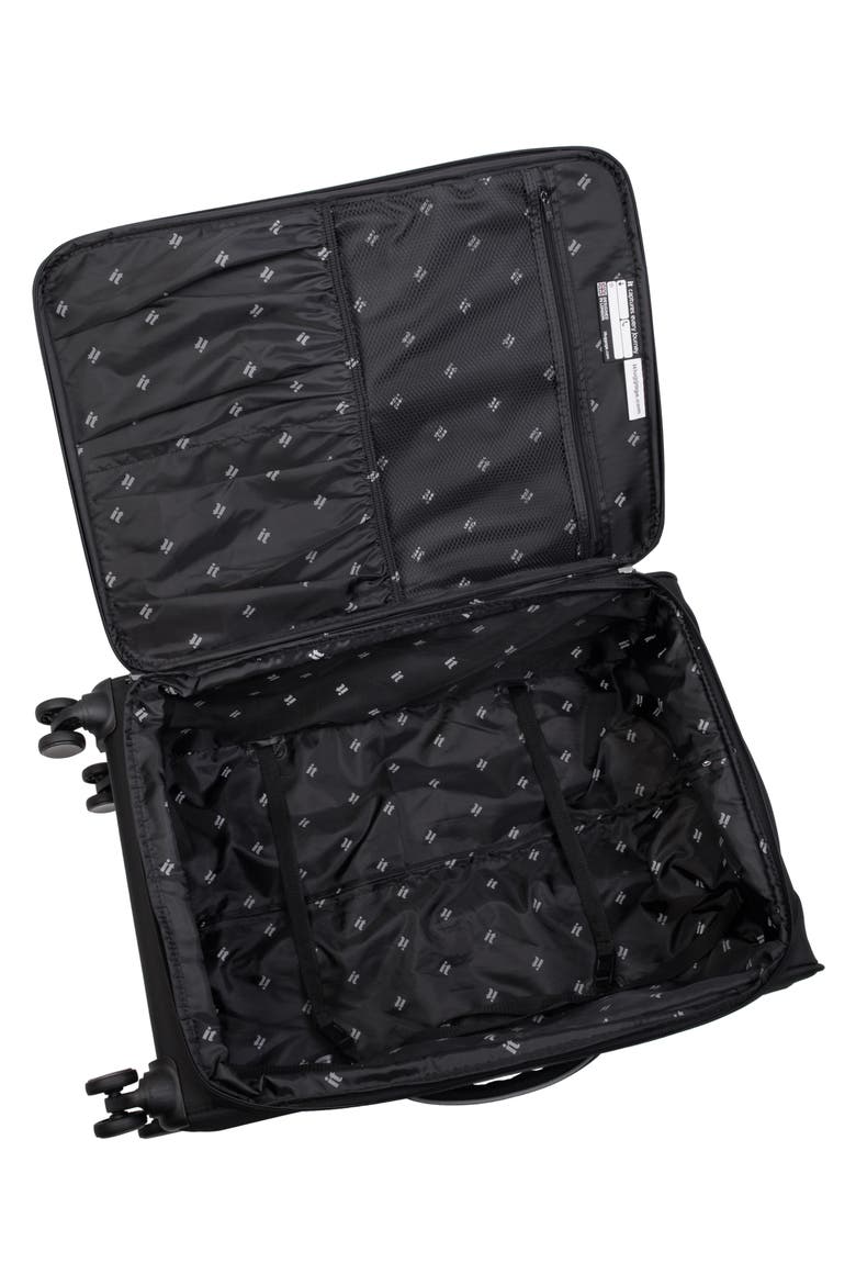 Teleported 21-Inch Expandable Spinner Suitcase, Alternate, color, BLACK