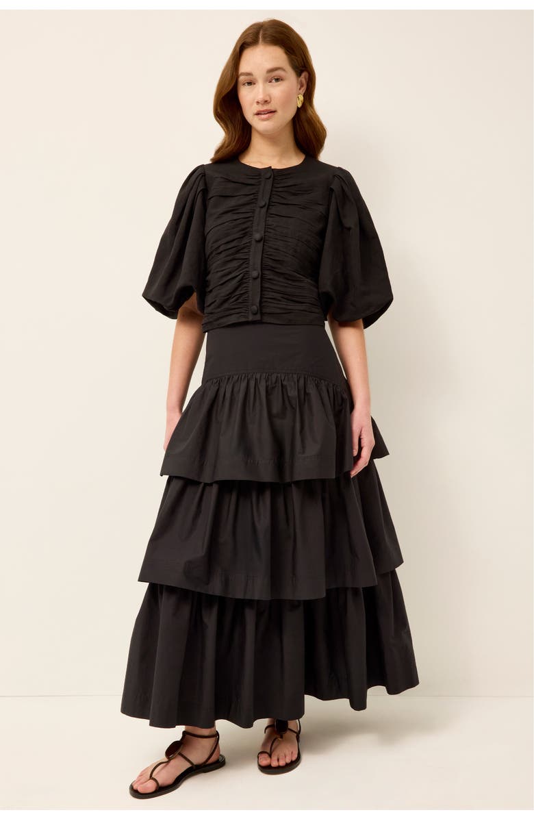Marie Oliver Baylor Skirt, Alternate, color, Black
