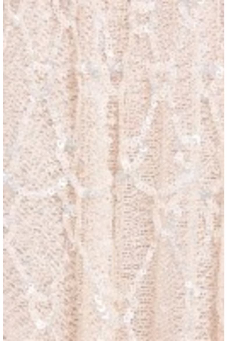 Heart Lattice Micro Mini Dress, Alternate, color, Cream