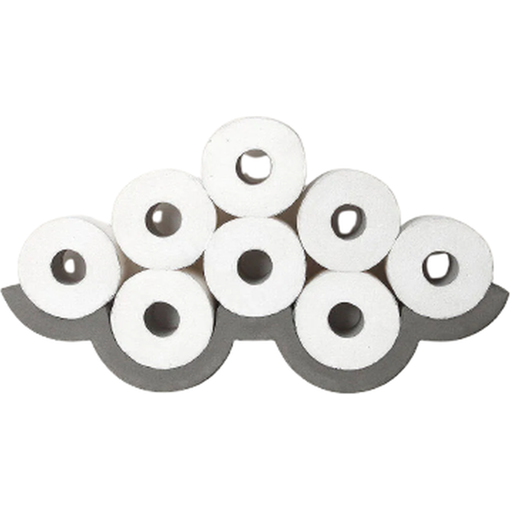 Uncommon Goods Cloudy Day Toilet Paper Storage Holder