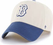 '47 Men's '47  Natural/Blue Boston Red Sox Two-Tone Fashion Clean Up Adjustable Hat