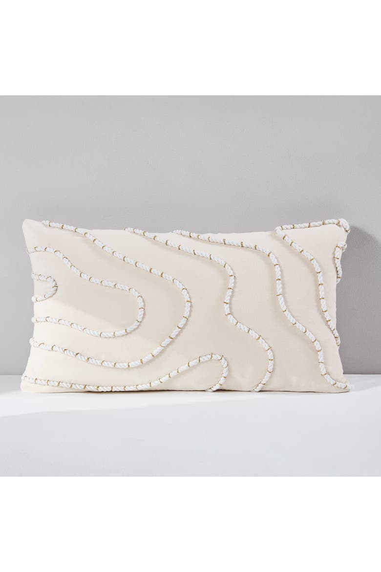 Yara Cotton Pillow Cover, Main, color, Cream