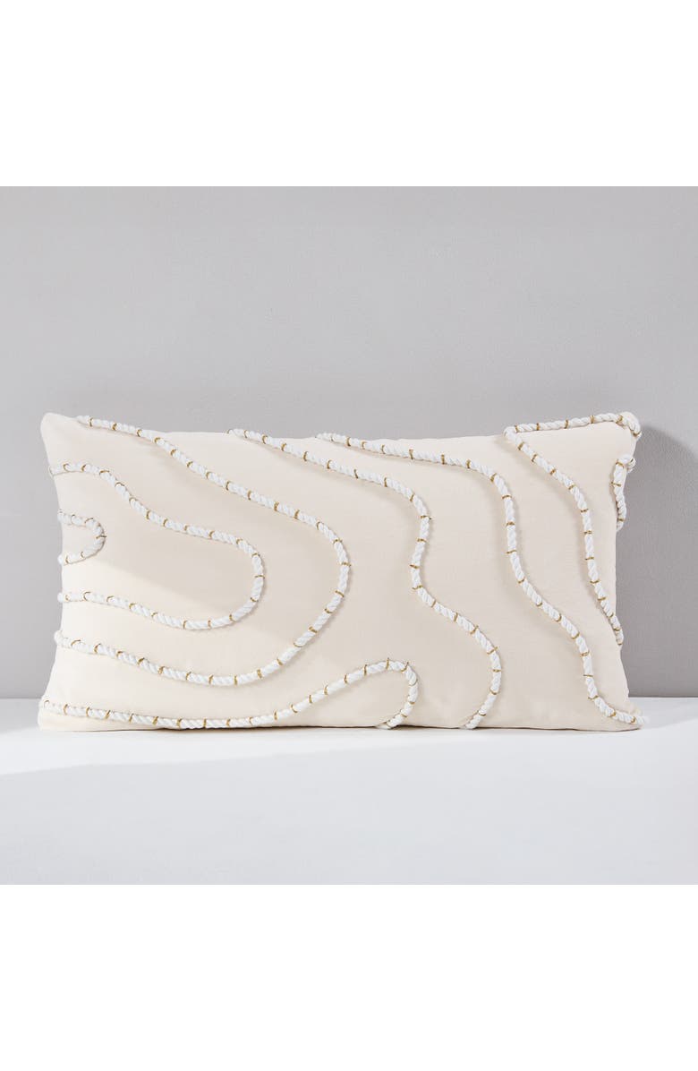 LUSH DECOR Yara Cotton Pillow Cover, Main, color, Cream