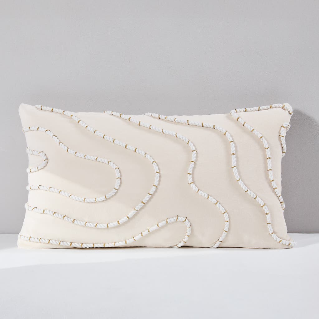 Lush Decor Yara Cotton Pillow Cover In Neutral