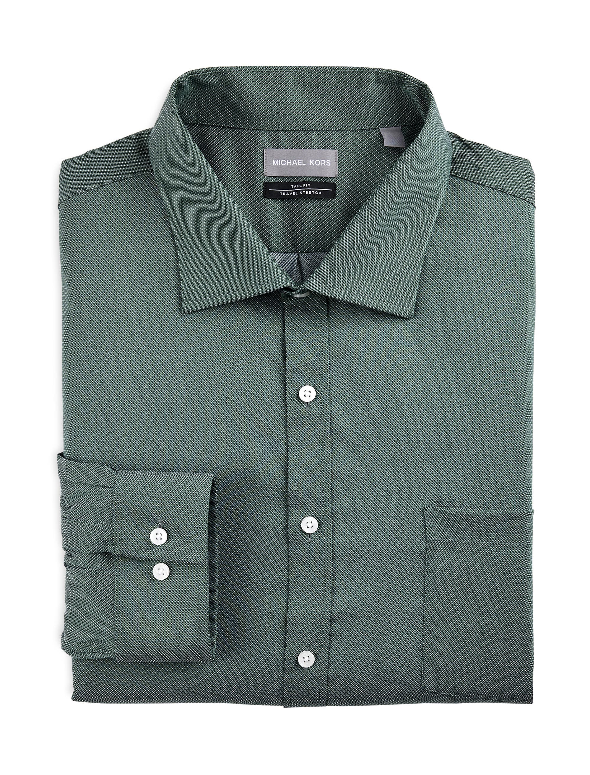 Big & Tall Micro Patterned Performance Dress Shirt
