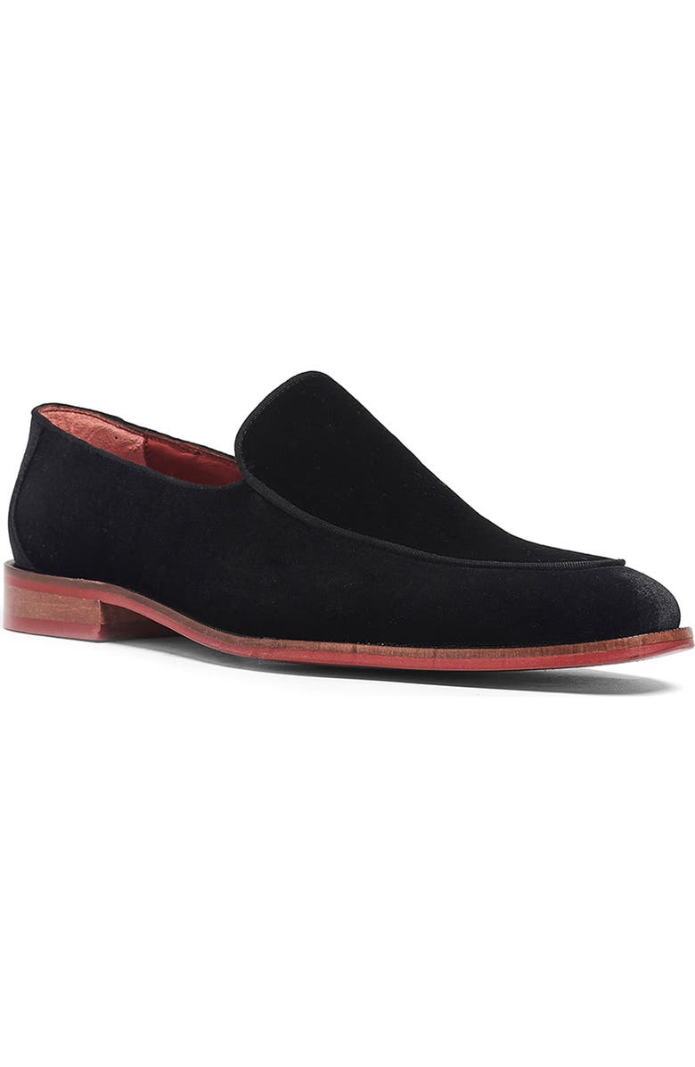 CARLOS SANTANA Prince Velvet Loafer, Main, color, Black