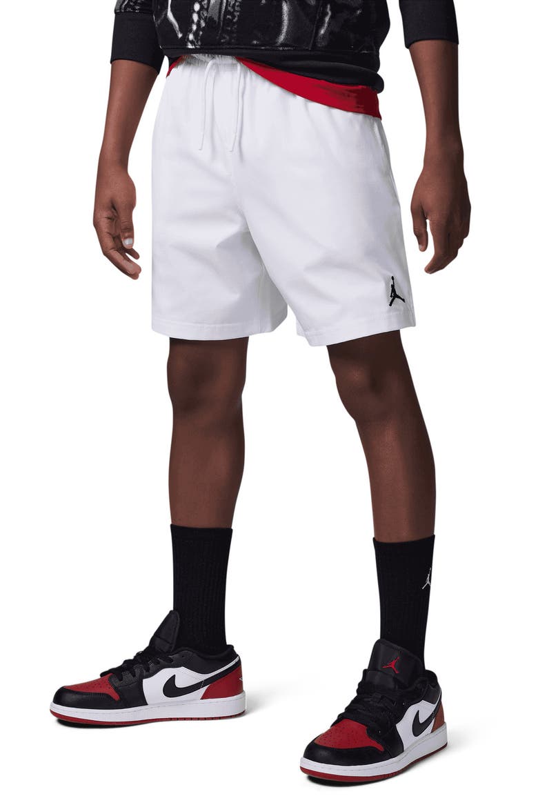 Kids' Jumpman Brooklyn Shorts, Alternate, color, WHITE