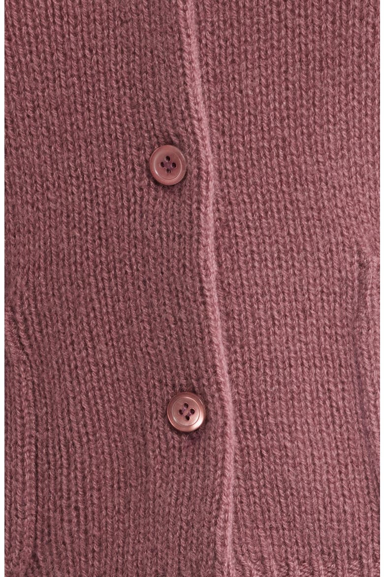 Alesia Cashmere Cardigan, Alternate, color, ROSE MAUVE