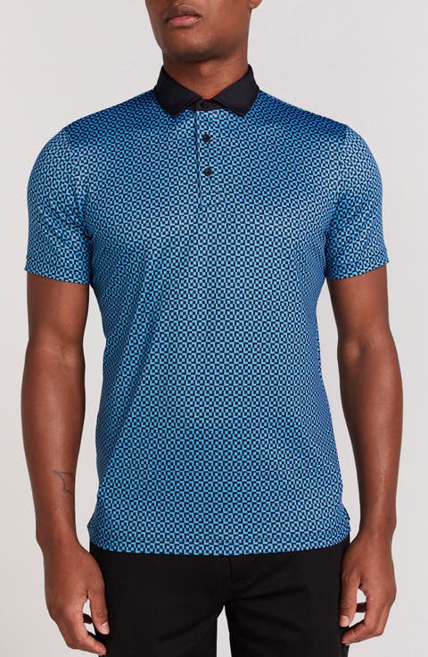 Blake Geo Print Polo