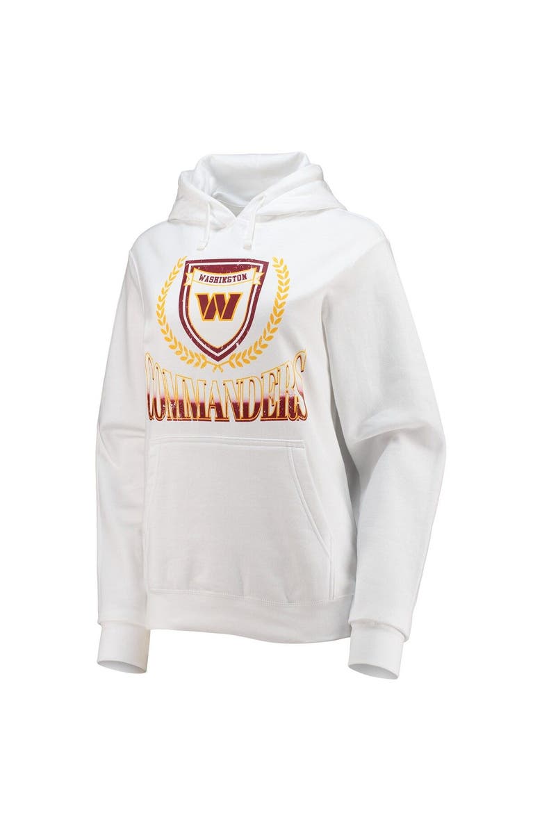 WEAR by Erin Andrews Women's WEAR by Erin Andrews White Washington Commanders Fleece Pullover Hoodie, Alternate, color, White