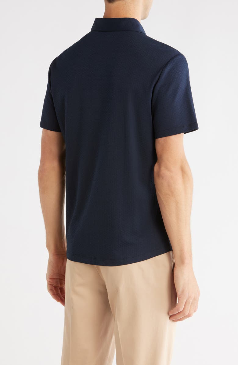 Robert Barakett Glensea Short Sleeve Button-Up Knit Shirt, Alternate, color, Dark Caspian