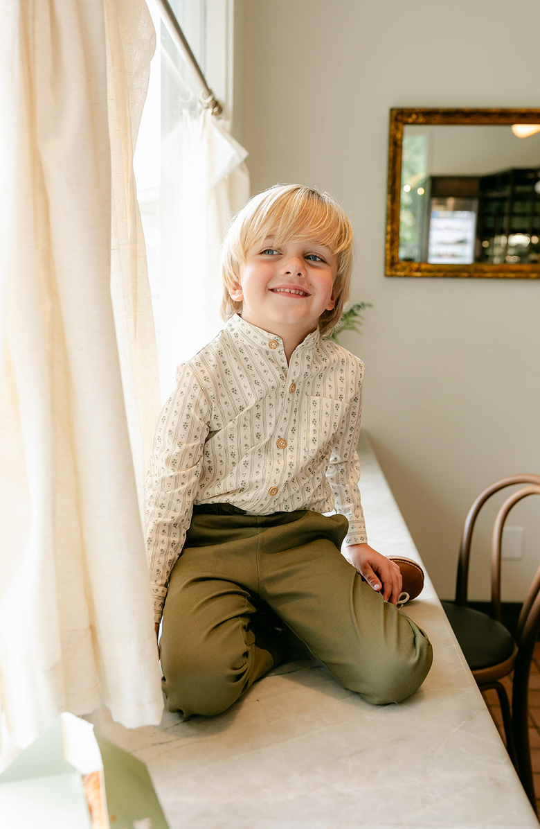 Little Paper Kids Arthur Long Sleeve Shirt, Alternate, color, Country Floral