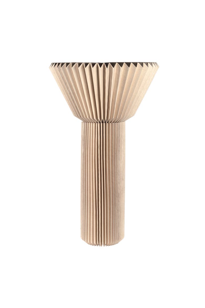 Archer 37" Modern Minimalist Pleated Shade Floor Lamp, Main, color, Natural