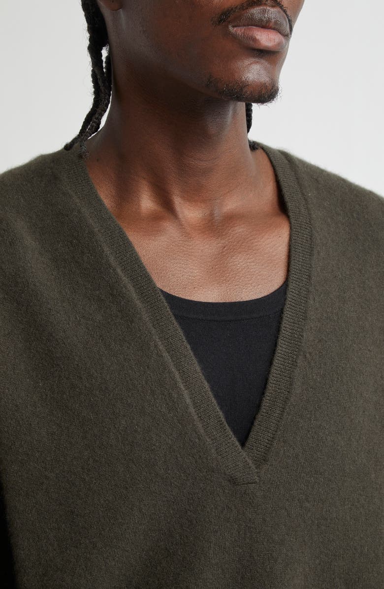 FRENCKENBERGER Johnny Deep V-Neck Cashmere Sweater, Alternate, color, 