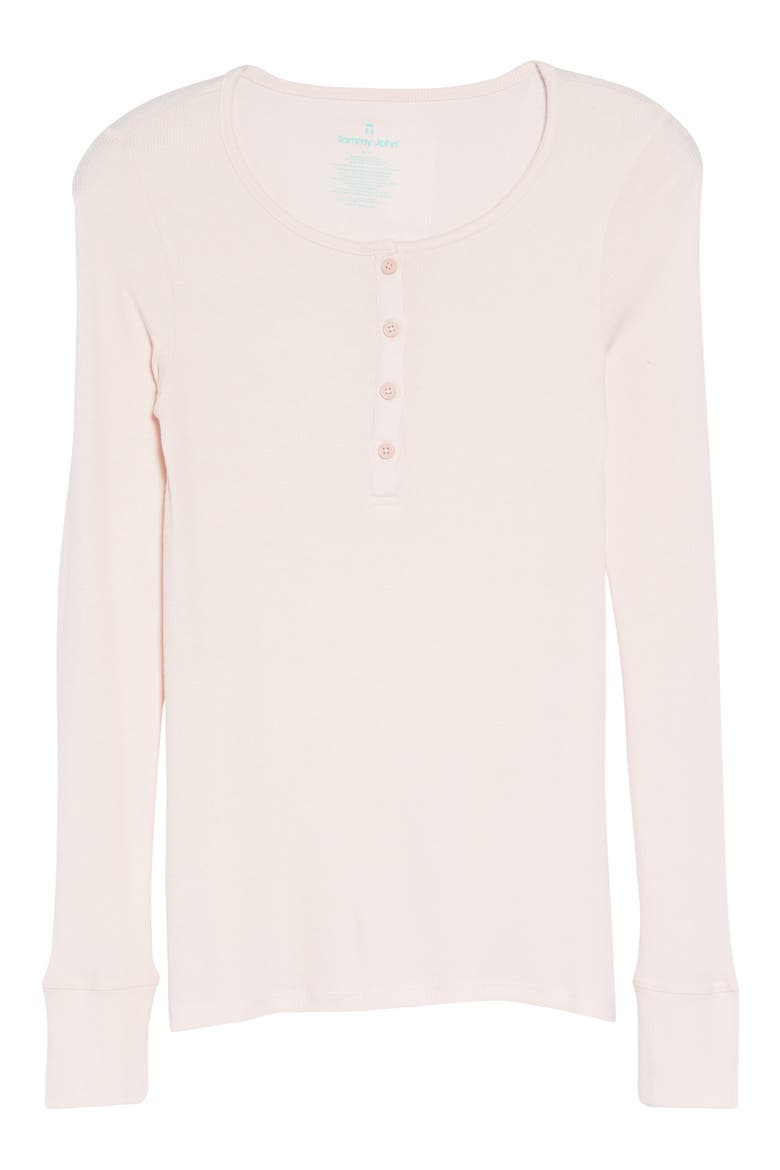 Lounge Henley Tee, Alternate, color, BARELY THERE