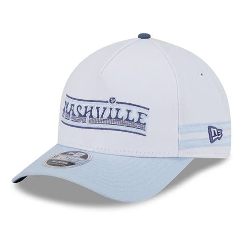 Men's New Era  White/Light Blue Nashville SC 2025 Jersey Hook 9FORTY M-Crown Adjustable Hat