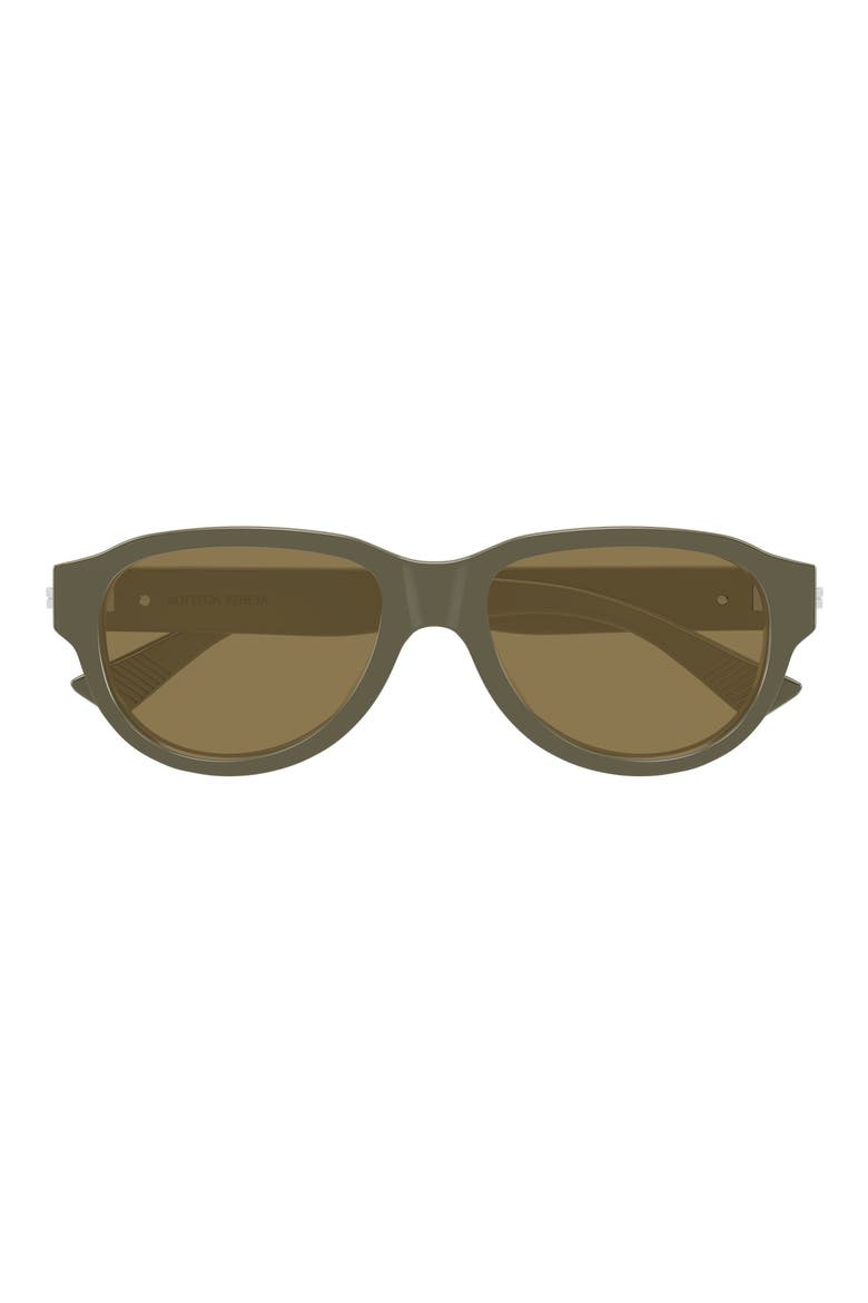 55mm Round Sunglasses, Main, color, GREY